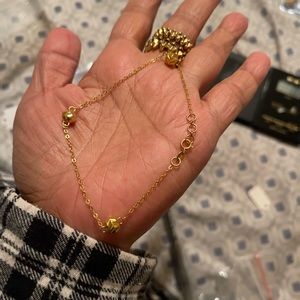 21k Saudi gold bracelet 7-8inch